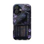 Gothic Raven Bookshelf iPhone MagSafe Case: Dark Academia Book Lover Gift  iPhone Galaxy Pixel