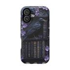 Gothic Raven Bookshelf iPhone MagSafe Case: Dark Academia Book Lover Gift  iPhone Galaxy Pixel