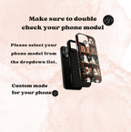 Bookshelf Ghost Christmas Phone Case, Bookish Cover, Floral Holiday Books iPhone Galaxy, Pixel