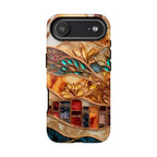 Book Phone Case Stained Glass Effect Boho Bookshelf Cover Holiday Bookish  iPhone Galaxy Pixel