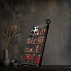 Bookish Christmas Bookshelf Phone Case, Holiday Library Bookcase, Boho iPhone  Galaxy Pixel