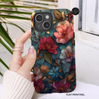 Wildflower Mosaic Phone Case Faux Stained Glass  Floral  iPhone Samsung Galaxy Pixel