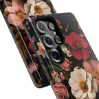 Victorian Floral Phone Case, Dark Gothic Flowers, iPhone Galaxy Pixel