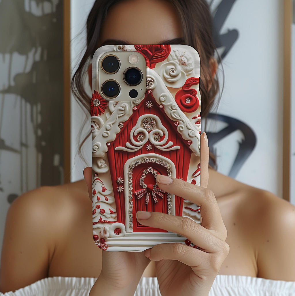 Gingerbread Christmas Phone Case: Winter Holiday iPhone Galaxy Pixel
