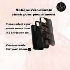 Floral Bookish Phone Case, Book Literary Lover Gift, Bookshelf iPhone Galaxy Pixel