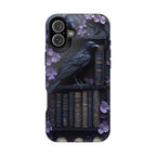 Gothic Raven Bookshelf iPhone MagSafe Case: Dark Academia Book Lover Gift  iPhone Galaxy Pixel