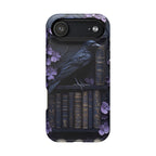 Gothic Raven Bookshelf iPhone MagSafe Case: Dark Academia Book Lover Gift  iPhone Galaxy Pixel