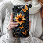 Floral phone case, celestial sunflower cover boho iPhone Galaxy Pixel