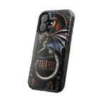 Magnetic Dragon Bookshelf iPhone Case: Fantasy Library Design Mythical Gift