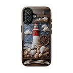 Nautical Lighthouse Phone Case, Coastal Beach iPhone Galaxy Pixel 9 Summer Gift