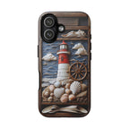 Nautical Lighthouse Phone Case, Coastal Beach iPhone Galaxy Pixel 9 Summer Gift
