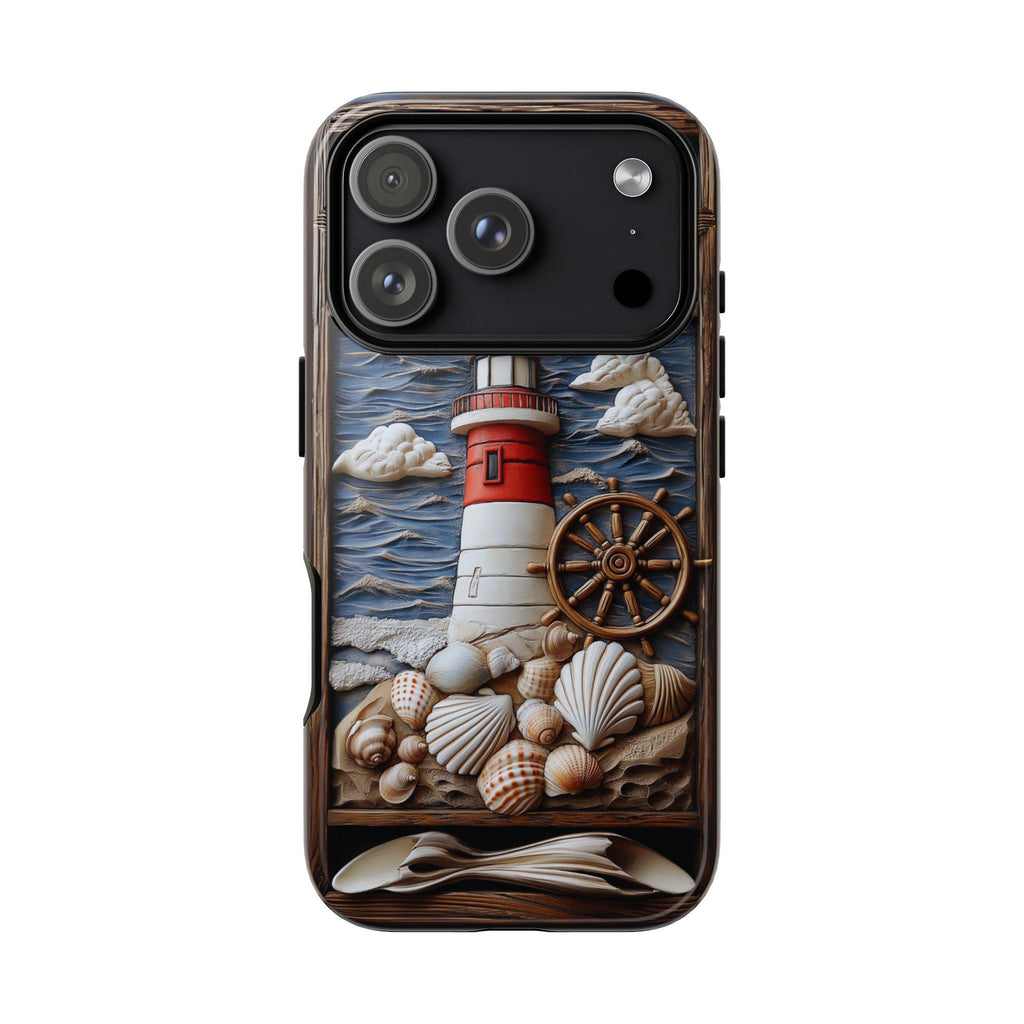Nautical Lighthouse Phone Case, Coastal Beach iPhone Galaxy Pixel 9 Summer Gift
