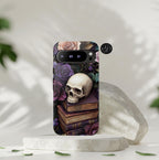 Dark Floral Skull Phone Case: Gothic Roses iPhone, Samsung, Pixel