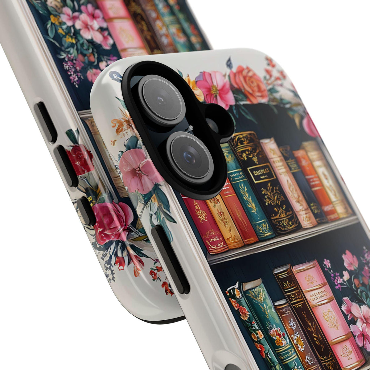 Vintage Floral Bookish Phone Case Bookshelf Cover Book Lover Gift iPhone Samsung Pixel 9