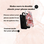 Pink Gingerbread House Phone Case, Festive Holiday Cover Holiday iPhone Galaxy Pixel,