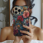 Wildflower Mosaic Phone Case Faux Stained Glass  Floral  iPhone Samsung Galaxy Pixel