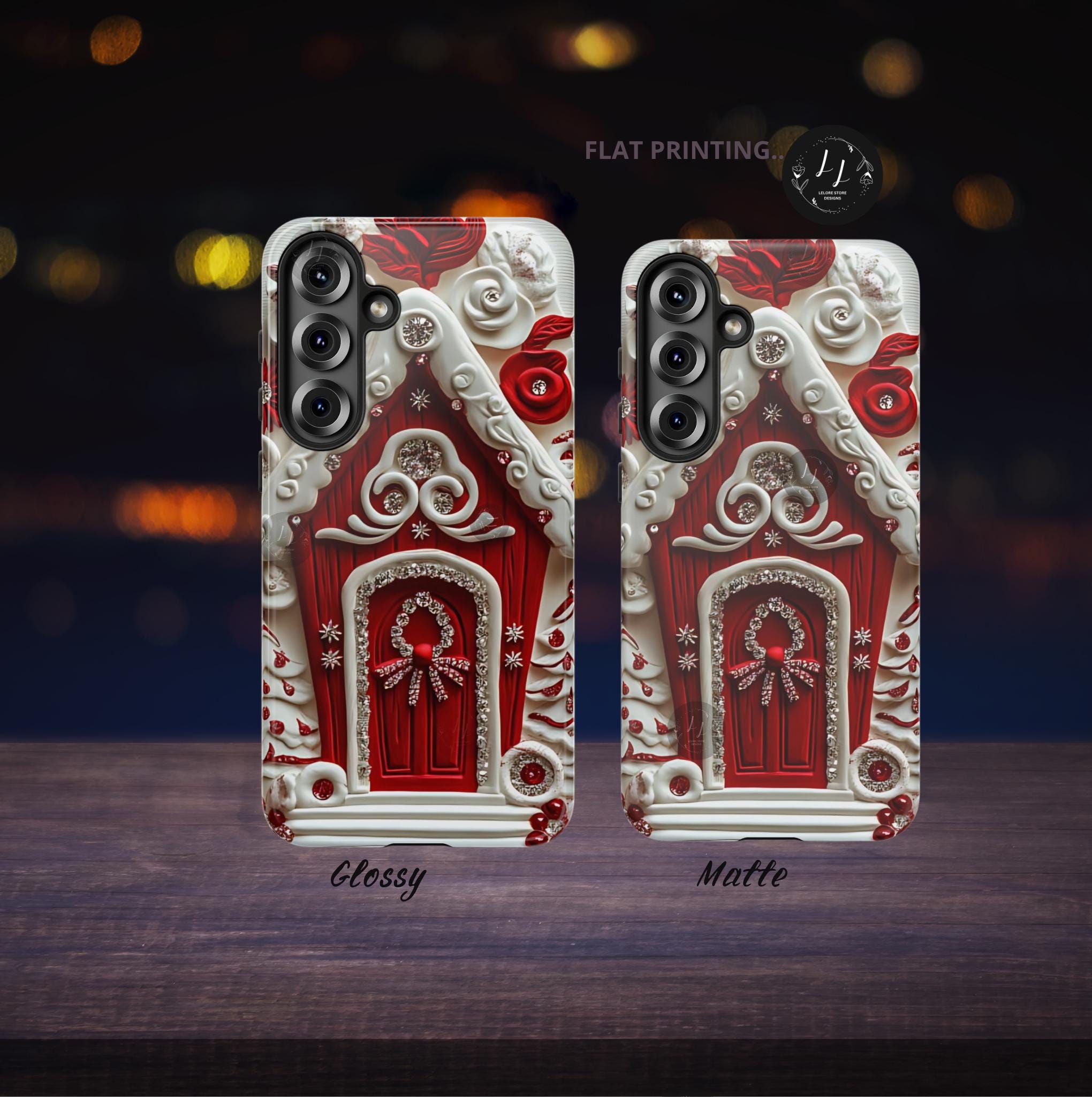 Gingerbread Christmas Phone Case: Winter Holiday iPhone Galaxy Pixel