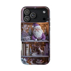 Bookish MagSafe Phone Case Boho Floral Light Purple Bookshelf Book Lovers, iPhone Cover.