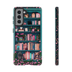 Bookish Phone Case, Book Cats Lover, Bookshelf Librarians Gifts, iPhone Galaxy Pixel Cover