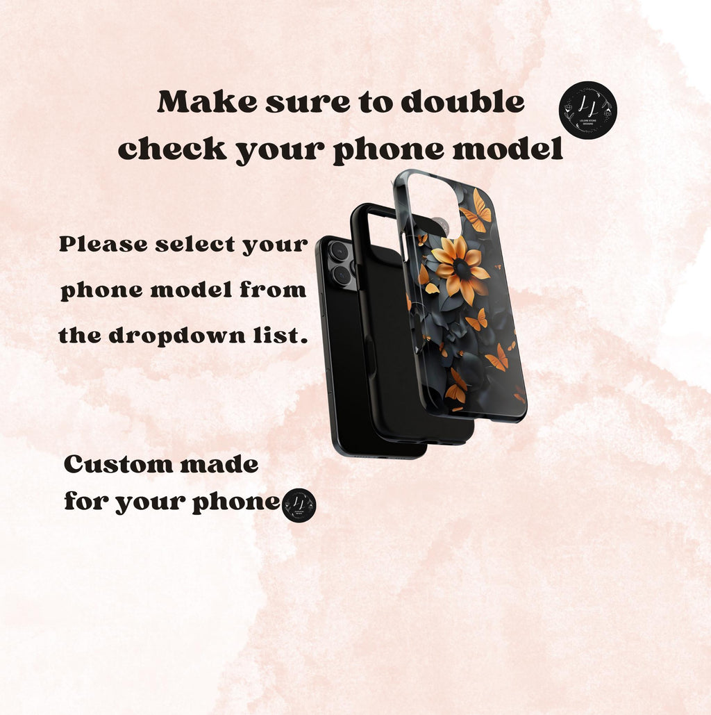 Floral phone case, celestial sunflower cover boho iPhone Galaxy Pixel
