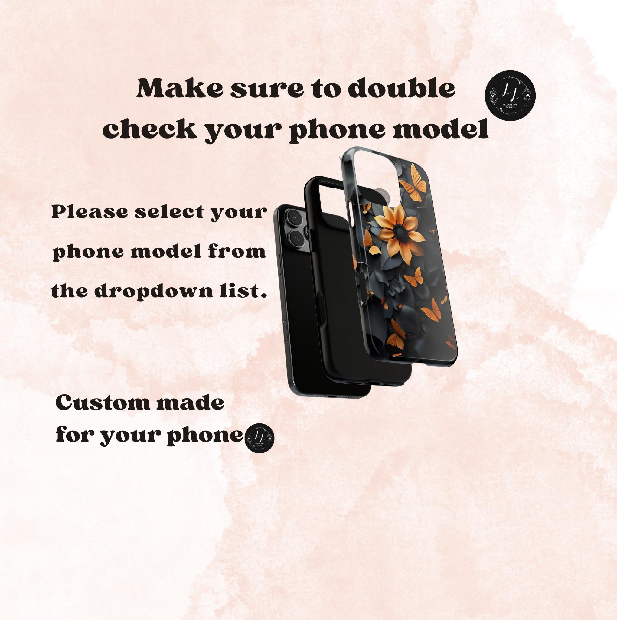 Floral phone case, celestial sunflower cover boho iPhone Galaxy Pixel