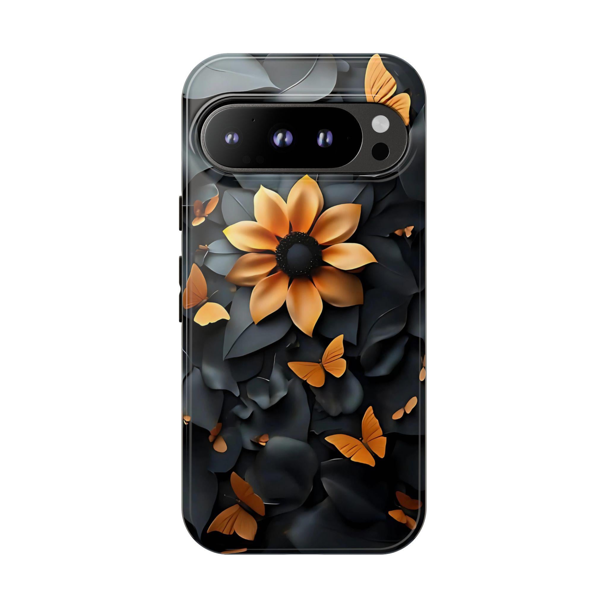 Floral phone case, celestial sunflower cover boho iPhone Galaxy Pixel