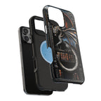 Magnetic Dragon Bookshelf iPhone Case: Fantasy Library Design Mythical Gift