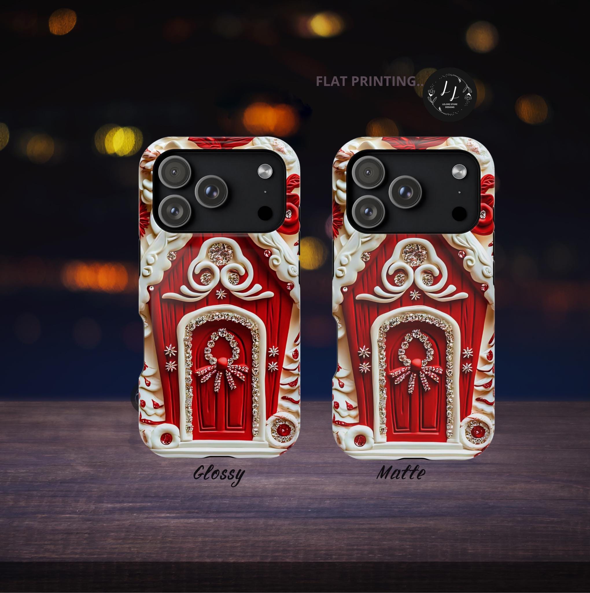 Gingerbread Christmas Phone Case iPhone Holiday Gingerbread MagSafe Compatible Winter Protective