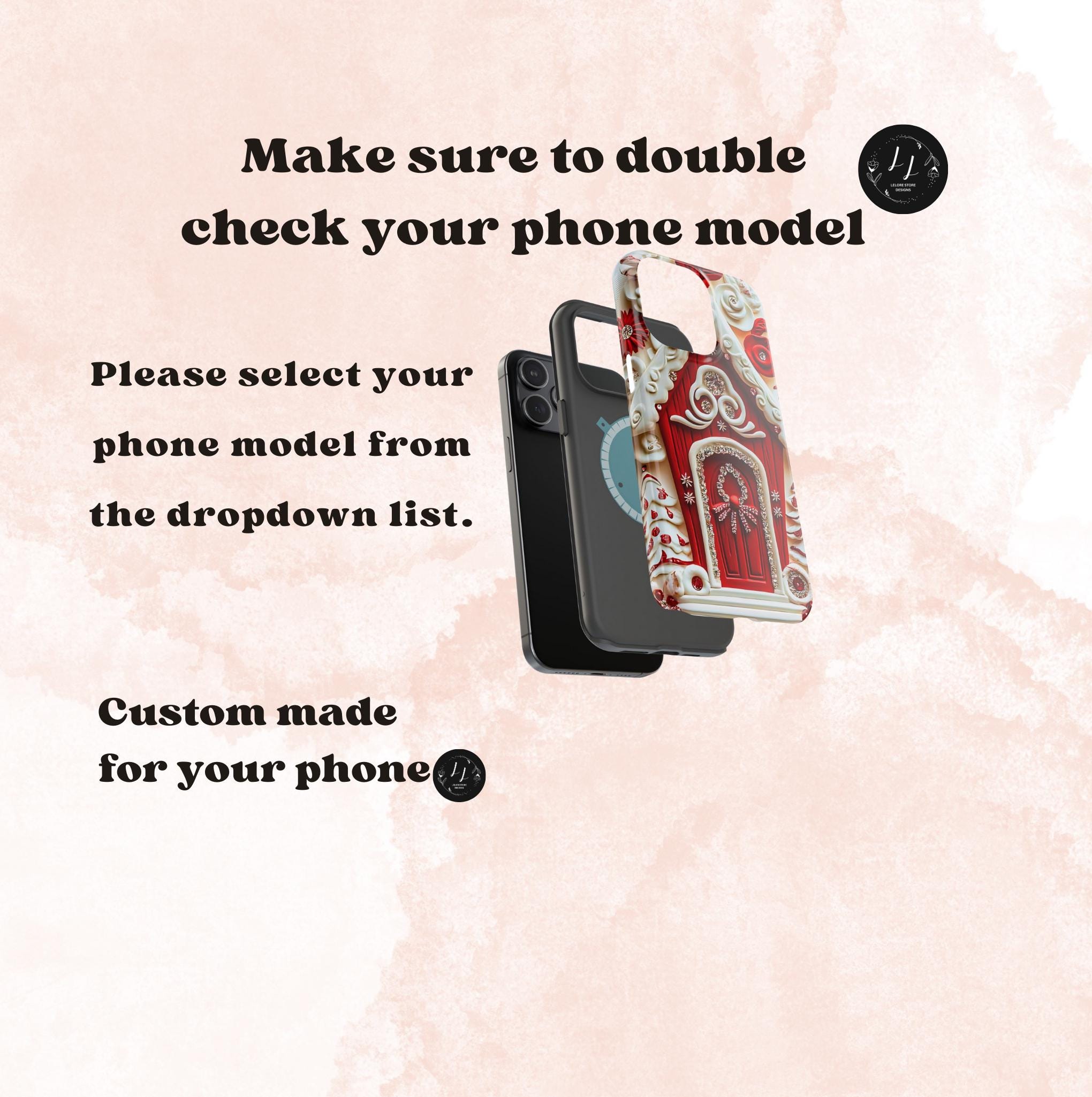 Gingerbread Christmas Phone Case iPhone Holiday Gingerbread MagSafe Compatible Winter Protective