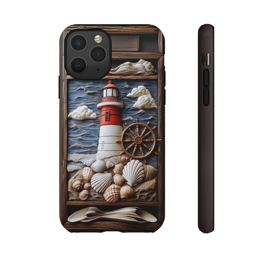 Nautical Lighthouse Phone Case, Coastal Beach iPhone Galaxy Pixel 9 Summer Gift