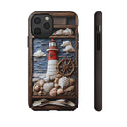 Nautical Lighthouse Phone Case, Coastal Beach iPhone Galaxy Pixel 9 Summer Gift
