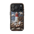 Nautical Lighthouse Phone Case, Coastal Beach iPhone Galaxy Pixel 9 Summer Gift