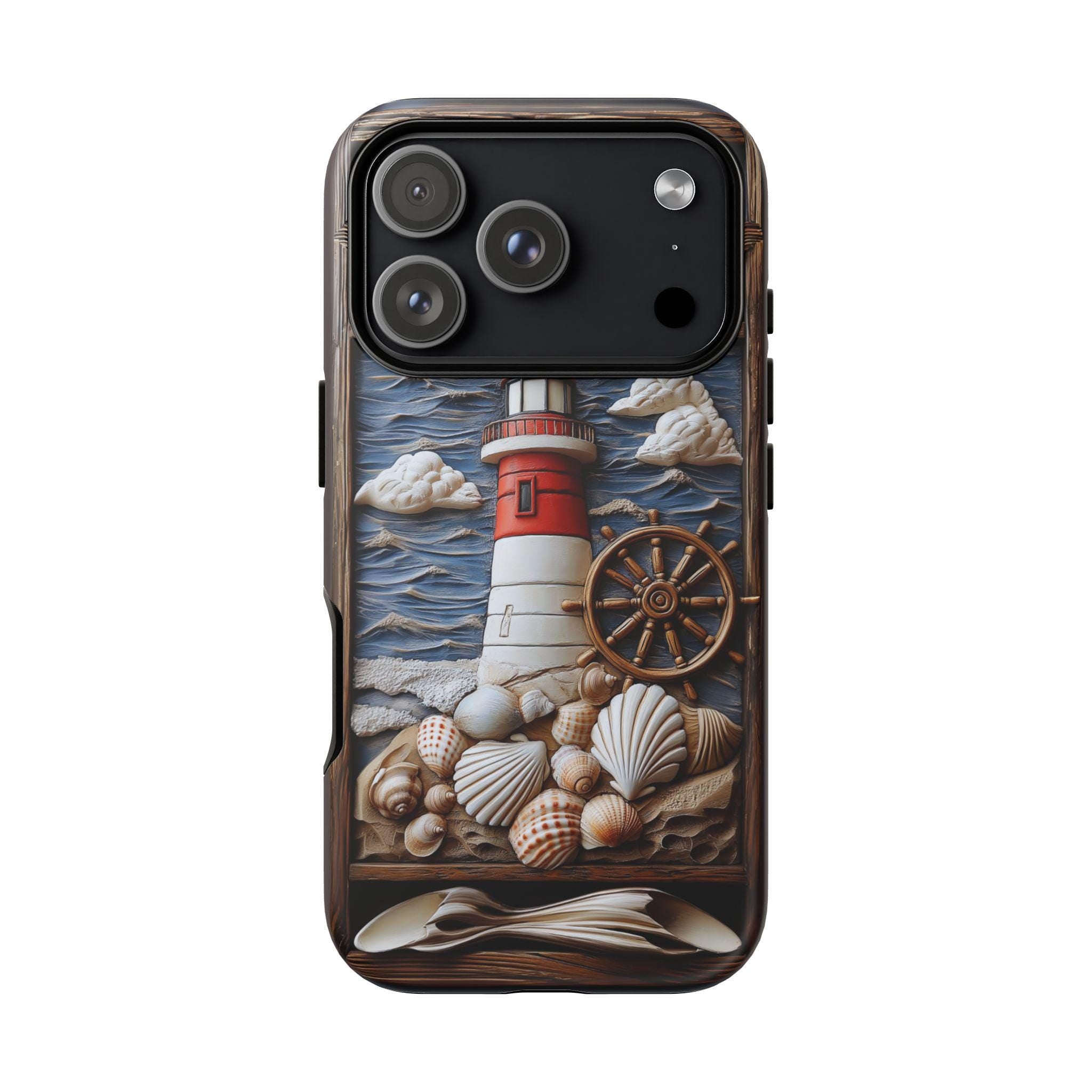Nautical Lighthouse Phone Case, Coastal Beach iPhone Galaxy Pixel 9 Summer Gift